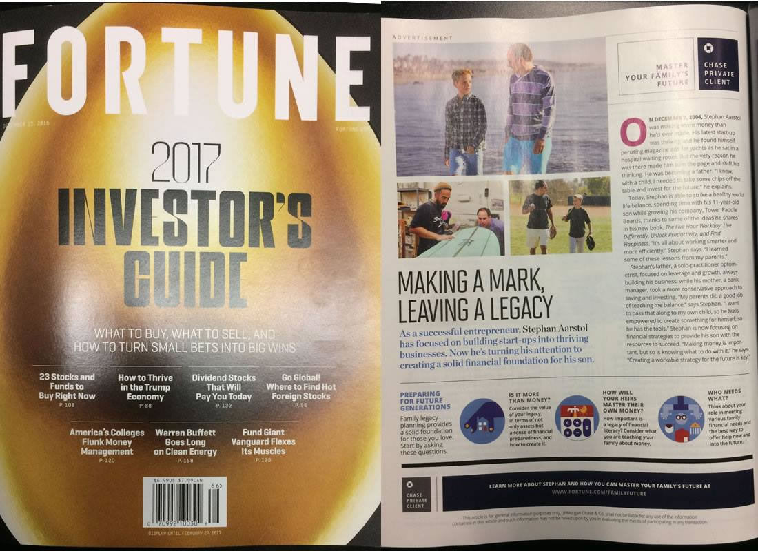 Tower Paddle Boards in Fortune Magazine