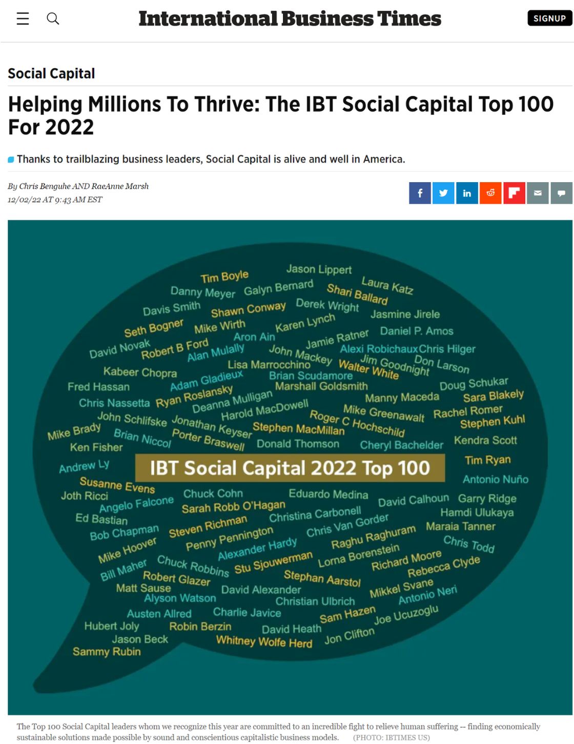 2022 Social Capital 100