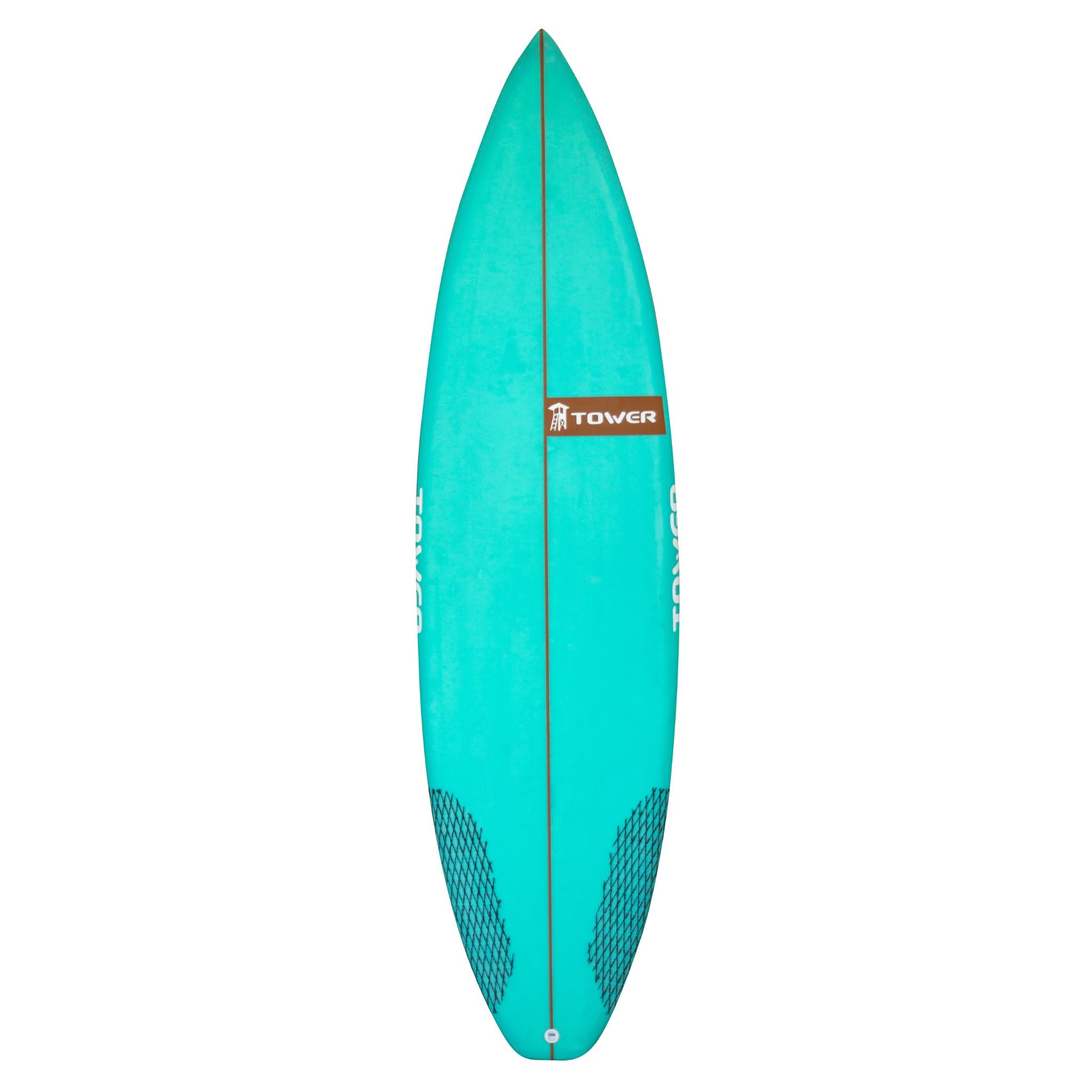 5'8" Turquoise Standard Shortboard