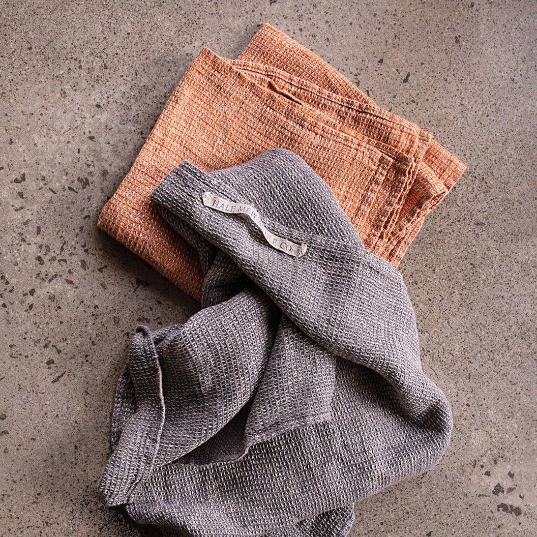 Linen Tea Towels | Burnt Orange | Hale Mercantile Co.