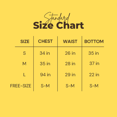 Standard Size Chart