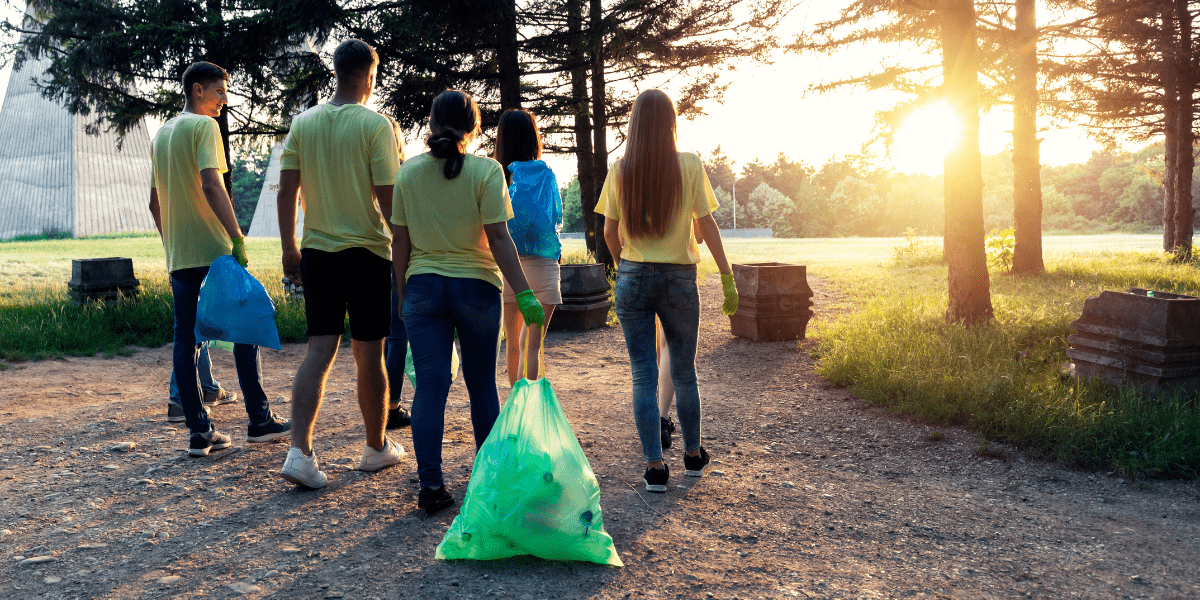 Join a Community Clean-up - Teenagers Cleaning Up Nature From Litter