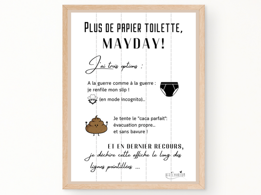 Affiche toilettes humour – Afficharium