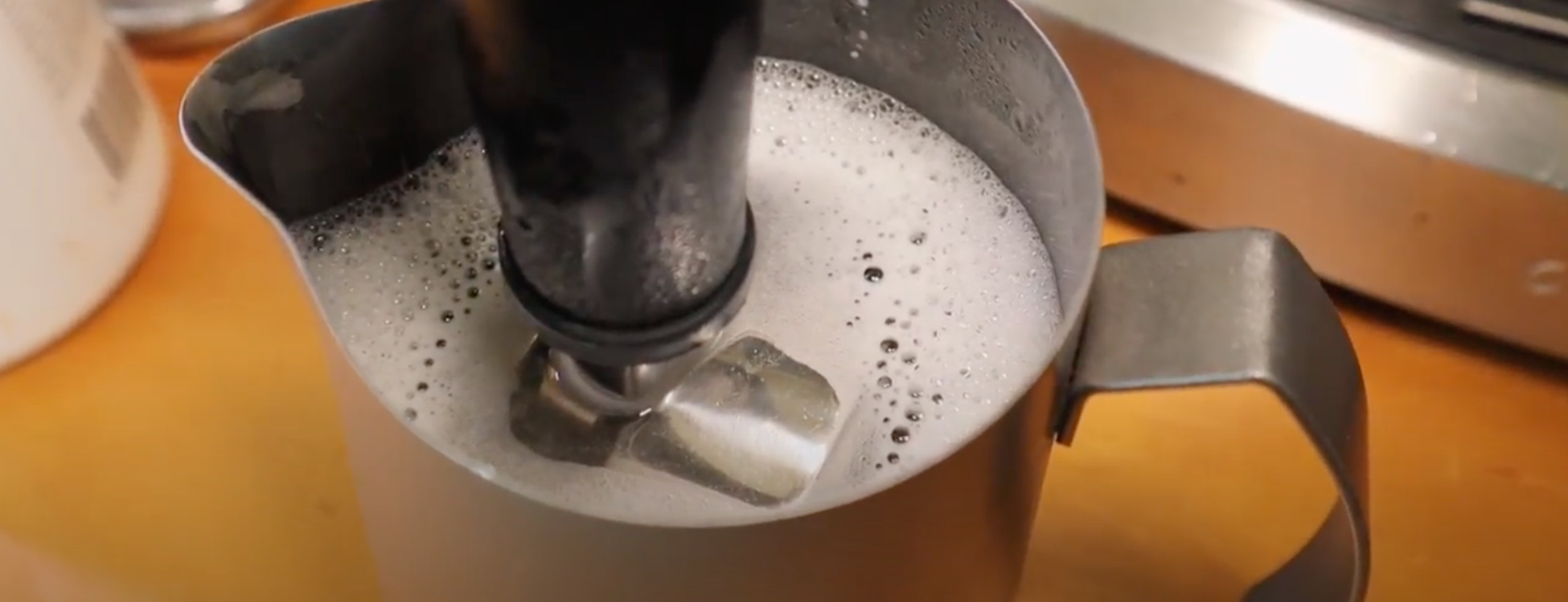 Filling the Jug full of hot water and cleaner