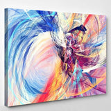 Abstract Beautiful Multicolor Bright Artistic Background - Abstract Canvas Art Wall Decor