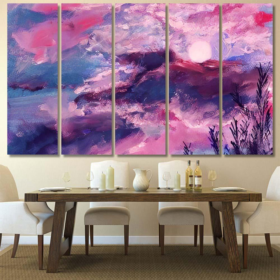 Hand Drawn Oil Painting Art Background - Abstract Art Canvas Art Wall Decor