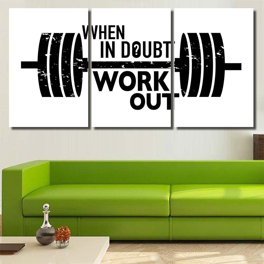 Inspiring Workout Quote - Canvas Art Wall Decor