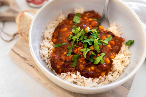 Chili con Carne in Schüssel