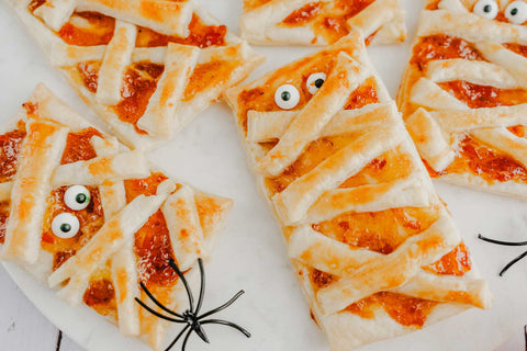 Halloween Snackidee: Pumpkin Spice Mumien