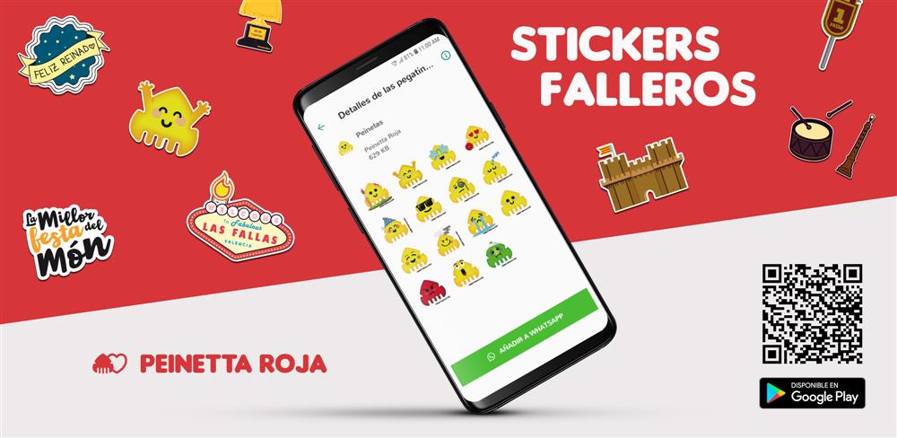 Aplicación de stickers falleros para whatsapp en google play. Emojis de Fallas en Android