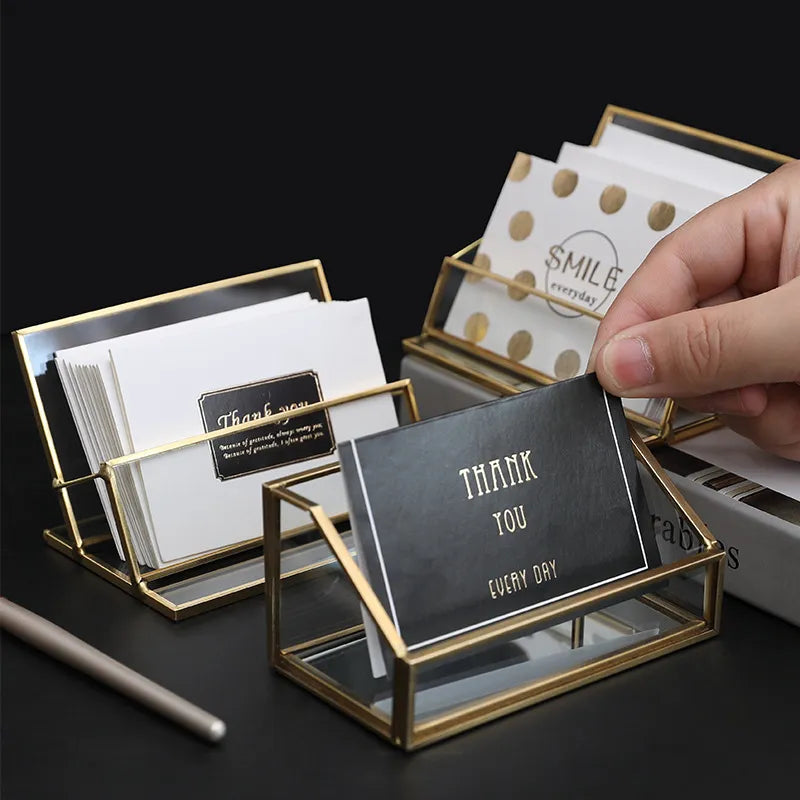 Desk Shelf Box Storage Display Stand Clear
