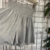 Cotton Ruched Shorts