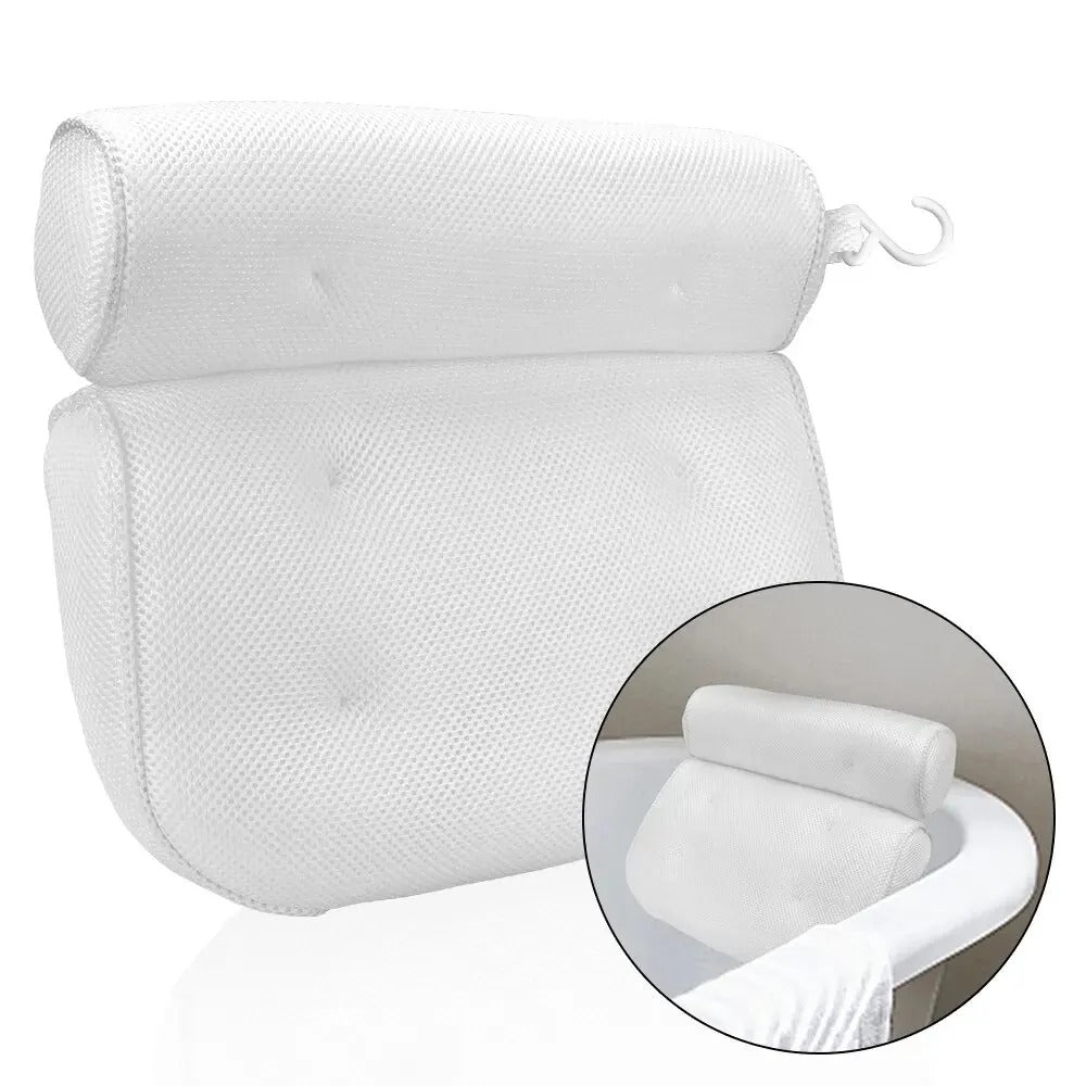 3D Mesh Massaging Bathtub Pillow