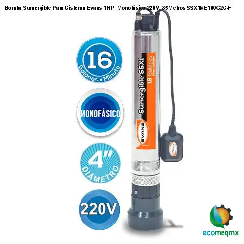 Ecomaqmx - RENTA DE BOMBA SUMERGIBLE DE ACHIQUE 1.5HP 115 V CON 50 METROS  DE