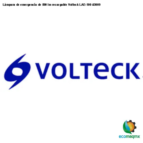 Lámpara de emergencia de 100 Leds 500 lm recargable, Volteck