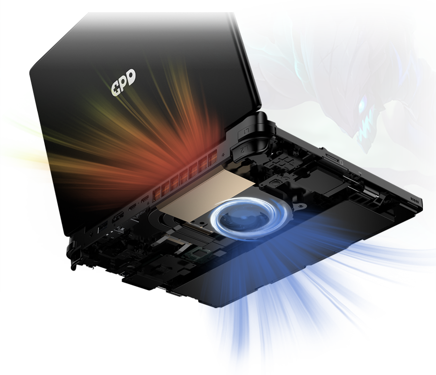 GPD WIN Max 2 2023 handheld gaming laptop with AMD Ryzen 7 7840U processor, 64GB LPDDR5 RAM, 2TB SSD, running Windows 11, Wi-Fi 6, EU version25