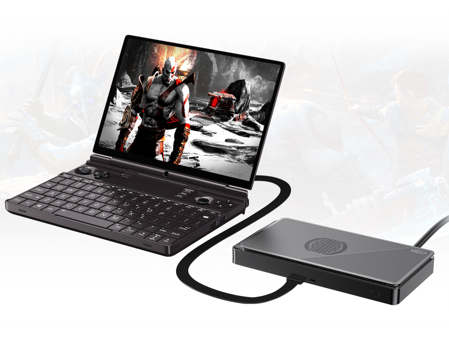 GPD WIN Max 2 2023 handheld gaming laptop with AMD Ryzen 7 7840U processor, 64GB LPDDR5 RAM, 2TB SSD, running Windows 11, Wi-Fi 6, EU version10