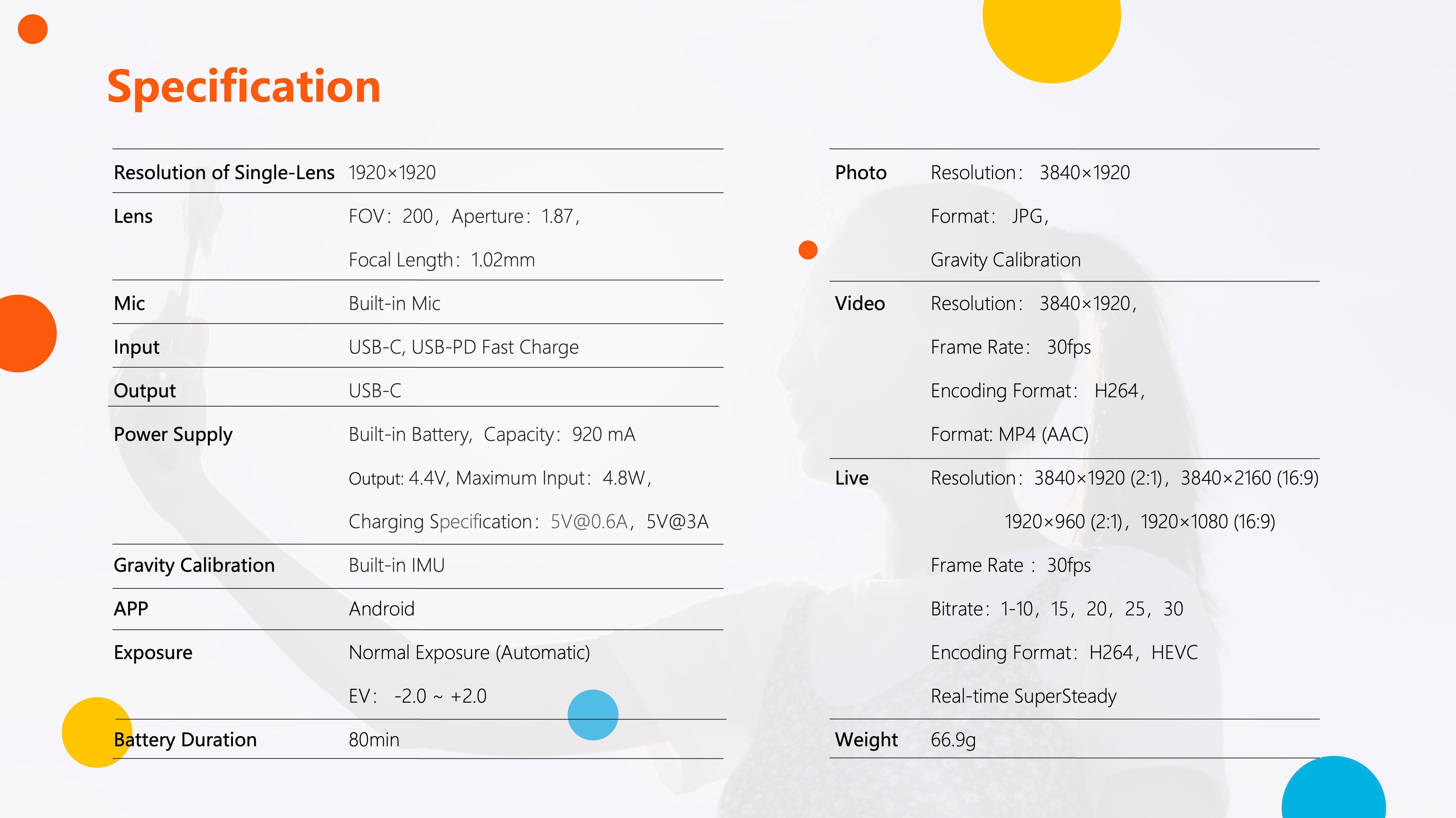 QooCam Fun Camera with Social Media Live Recording and 360 Full View Picture Capability1