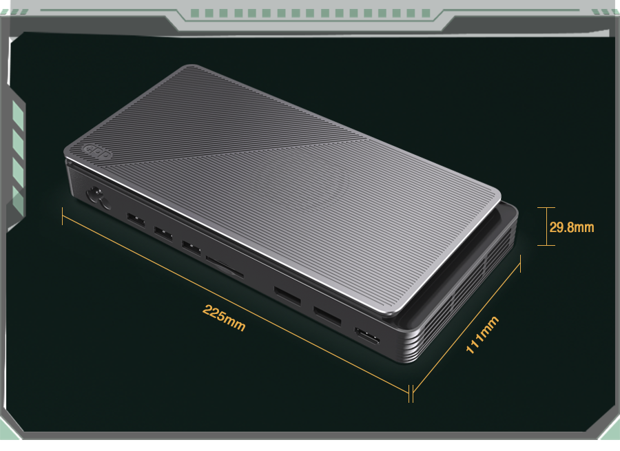 GPD WIN Max 2 2023 handheld gaming laptop with AMD Ryzen 7 7840U processor, 64GB LPDDR5 RAM, 2TB SSD, running Windows 11, Wi-Fi 6, EU version34