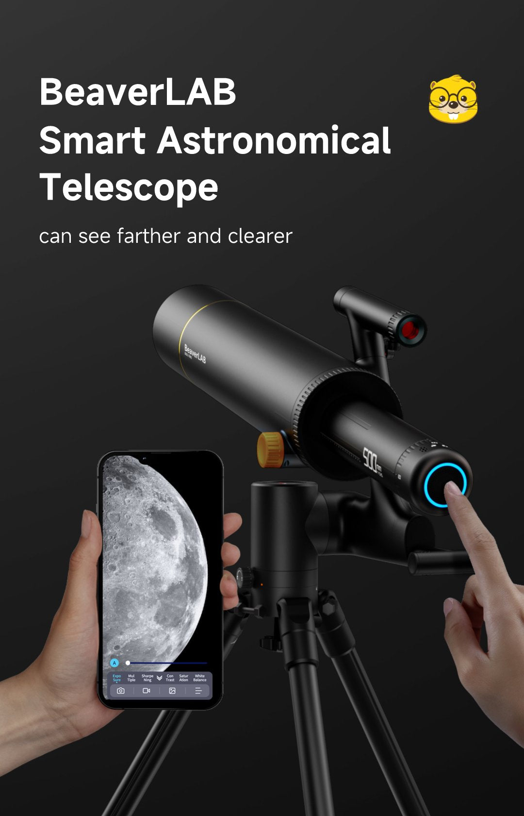 Beaverlab Smart Telescope for seeing farther and clearer12