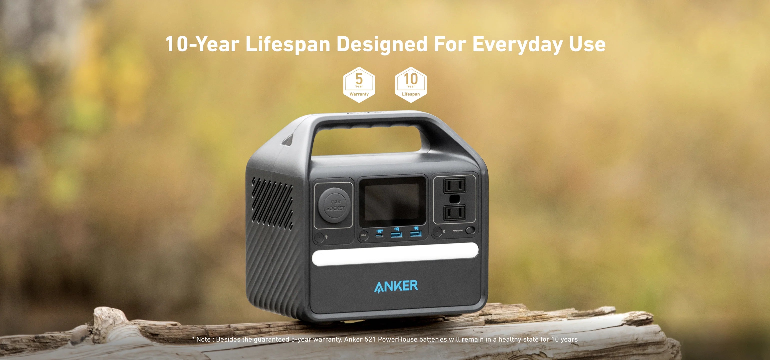 Anker PowerHouse 521 portable power station 256Wh 200W capacity2