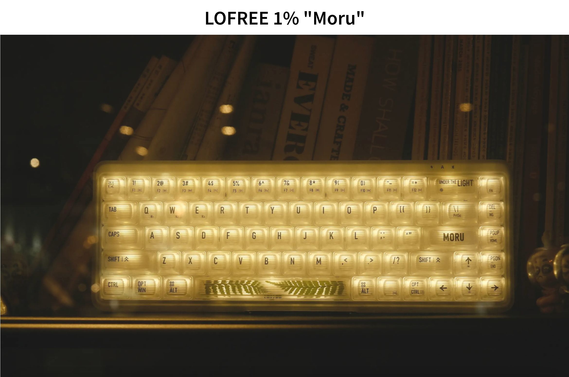 LOFREE 1% Transparent Mechanical Keyboard for typing and gaming5