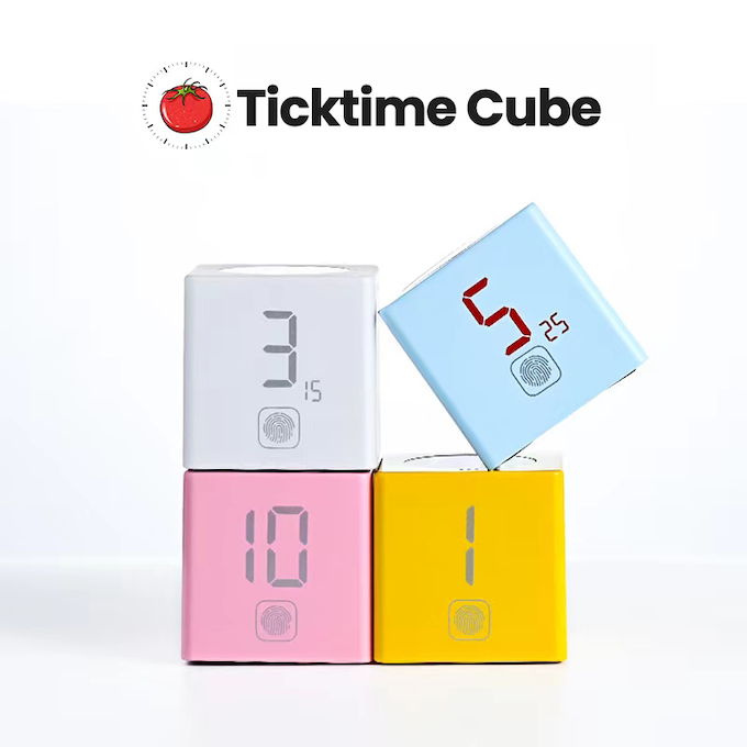 Ticktime Cube Timer for efficient time management and countdown8