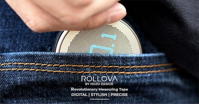 HOZO ROLLOVA Digital Ruler - The World's First Compact Digital Rolling Ruler3