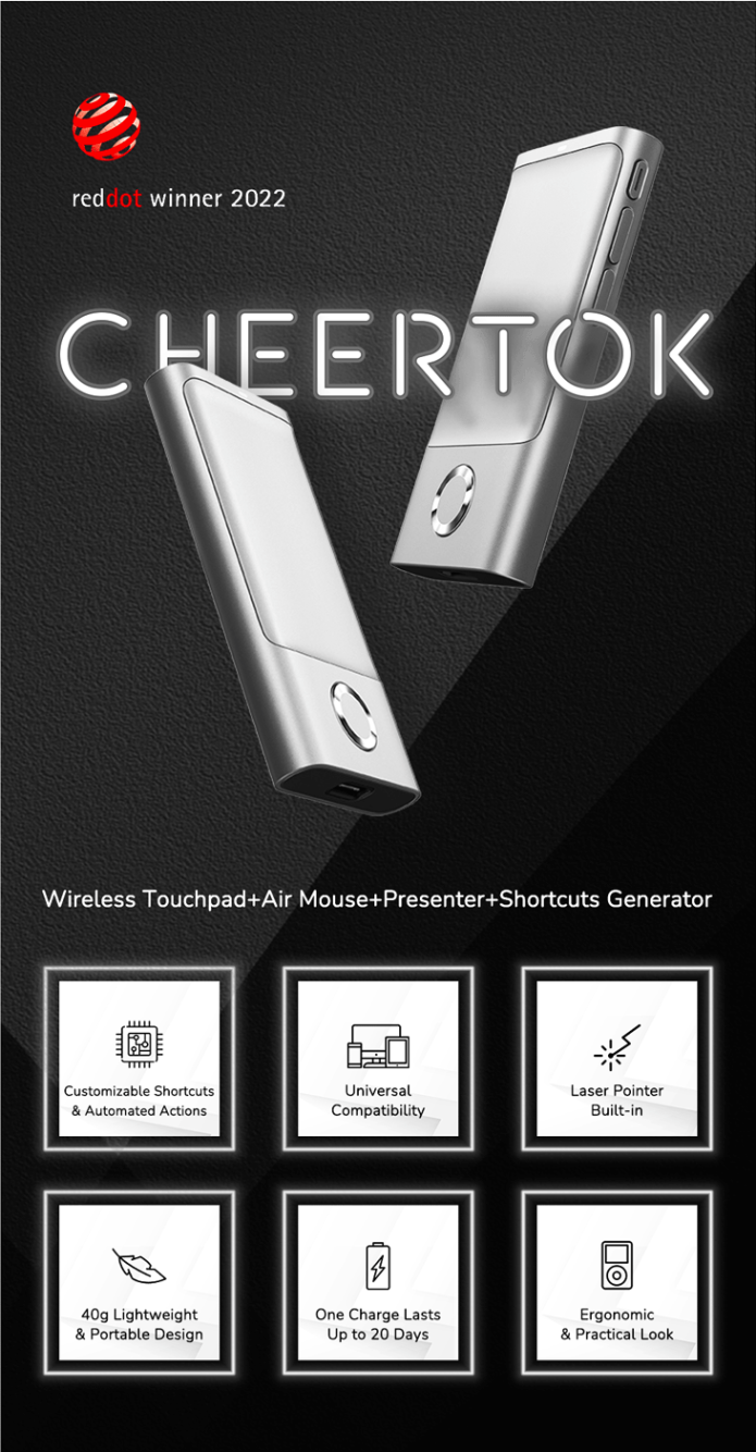 CheerTok Touchpad All-in-one Pocket Touchpad with Shortcut Keys1