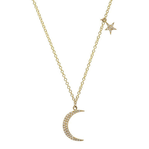 Moon and Star Necklace | Sachi