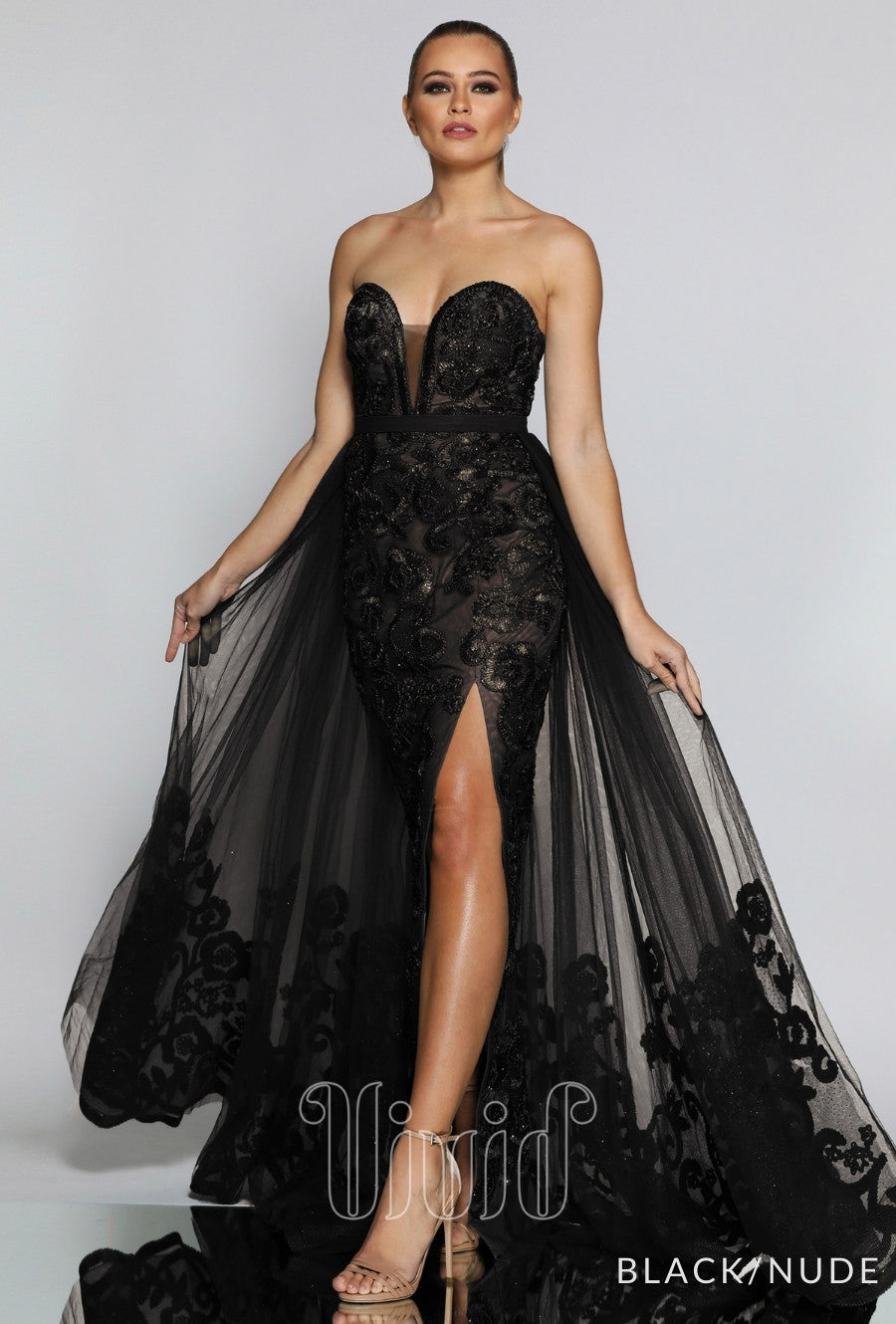 Lauren Gown Overlay Skirt