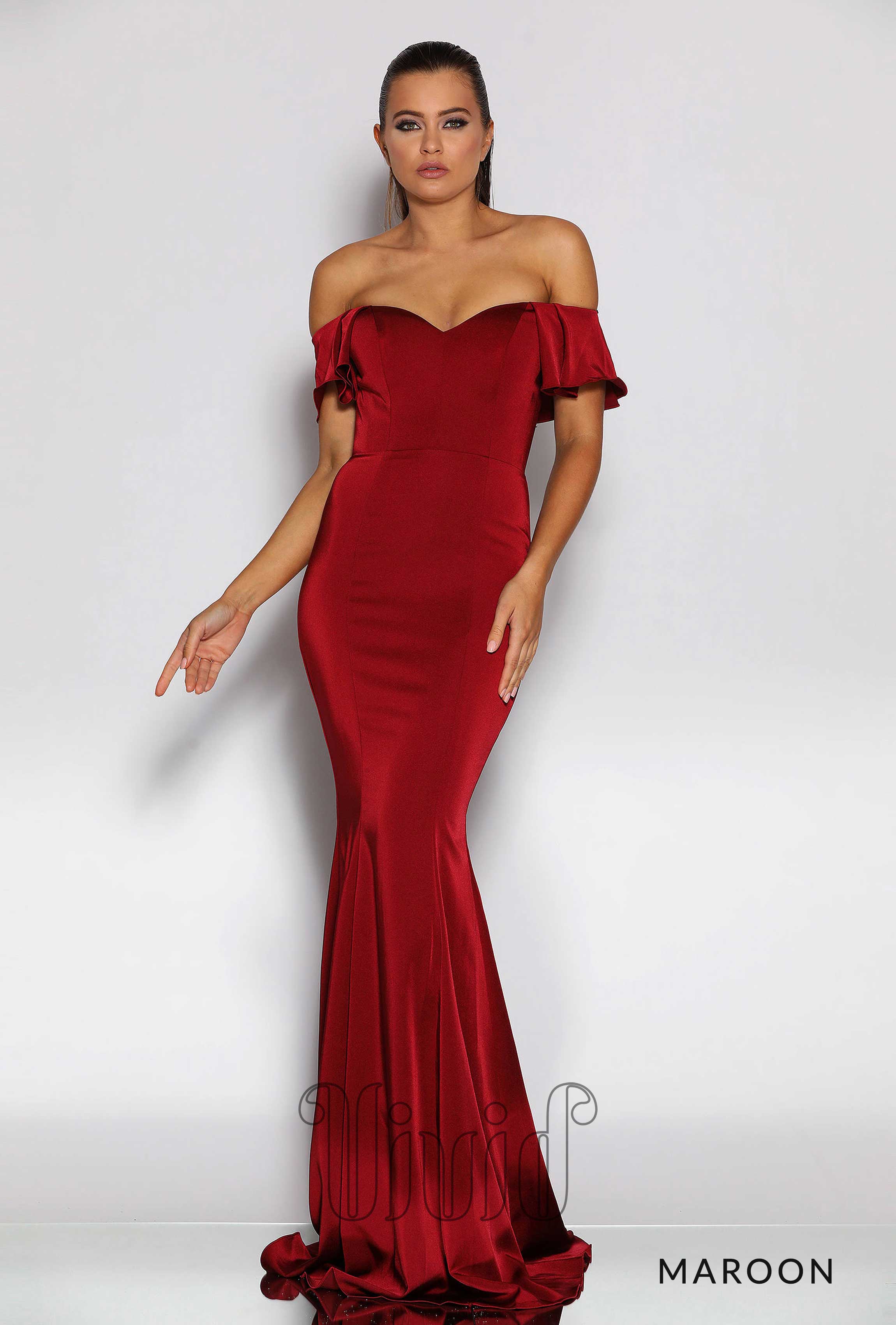 Paula Gown Sample Maroon