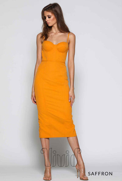 Elle Zeitoune Penny Dress in Saffron / Yellows