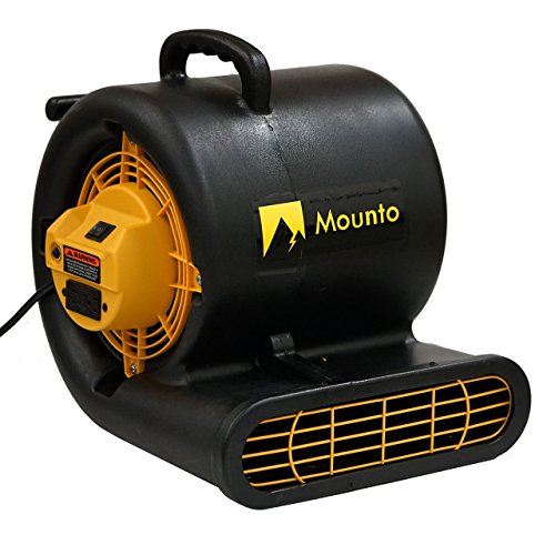 Mounto 3-Speed Air Mover 1HP 4000+ CFM Monster Floor Blower Carpet