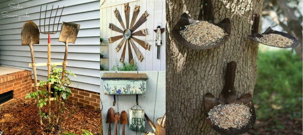 Upcycle Gardening Implements for Decor