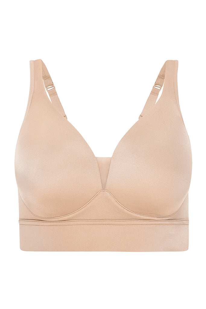 Inner Statement Singapore - The Jockey®️ Forever Fit™ V-Neck Unlined Bra  proves simple can feel really, really good. The blended fabric is  incredibly soft, with wider bands to help you enjoy a