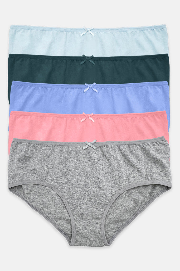 Jockey® 5pcs Ladies' Panties Cotton Spandex Maxi, FRESH