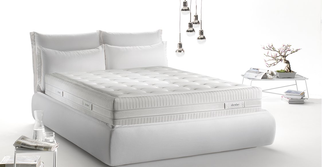 Dorelan's memory foam mattress in display