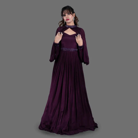 Cape Stylish Gown
