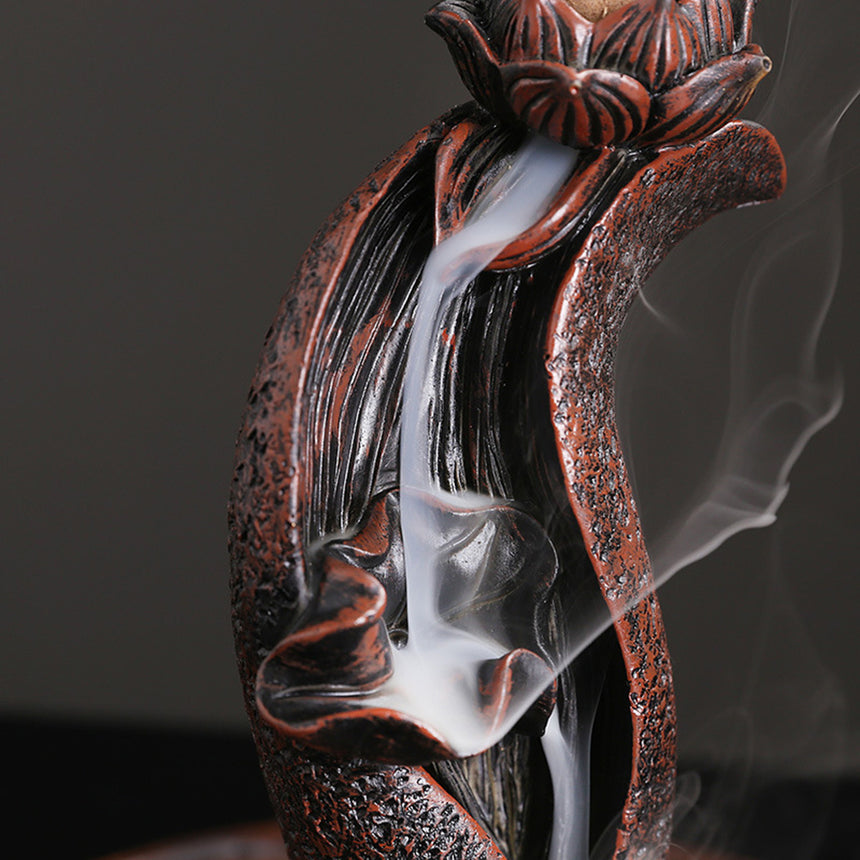 3D Printable Incense Burner Avatar Goddess Spiritual Home Decor waterfall  by sliceables