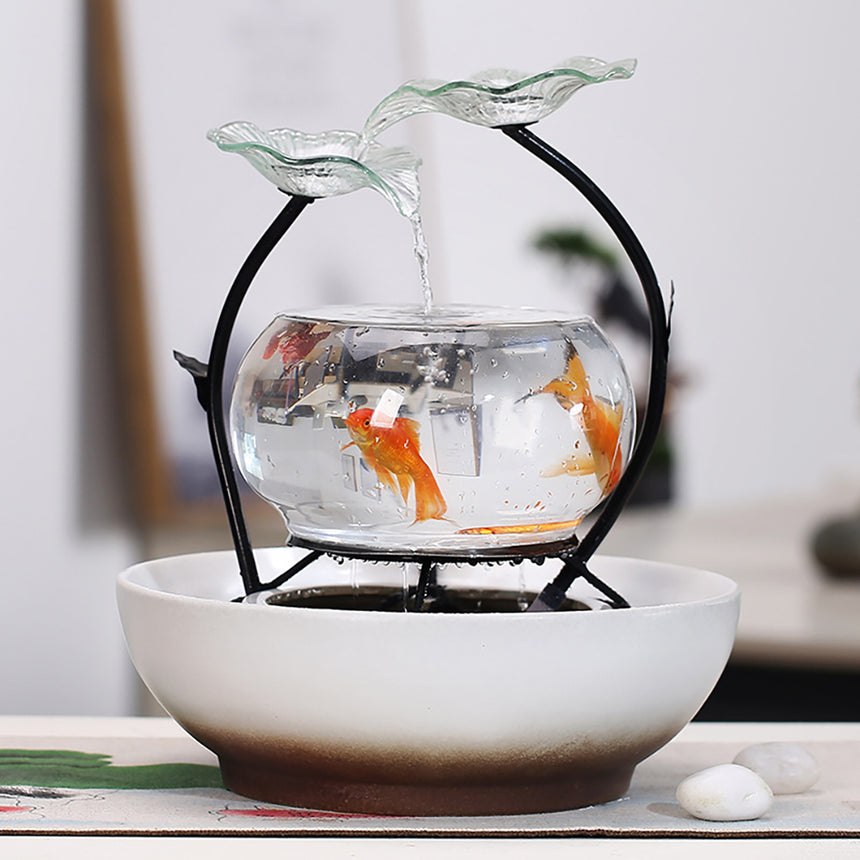Rium Fish Tank Artificial Landscape Rockery Water Fountain With Ball  Ornaments Living Room Desktop Lucky Home Bar Decoration Y20092668 From  Bingge66, $85.18