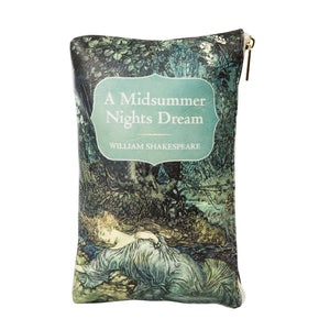 A Midsummer Nights Dream Book Art Zipper Pouch Clutch - Anemoia Mercantile