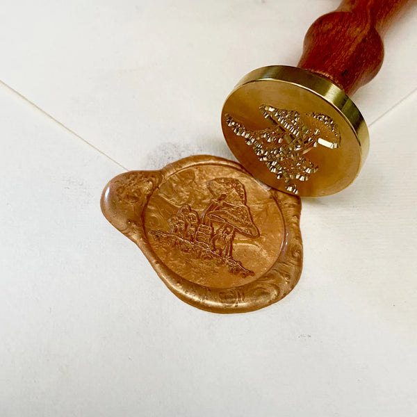 Floral Crest Wax Seal Stamp
