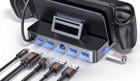 rog ally docking station with 6 ports