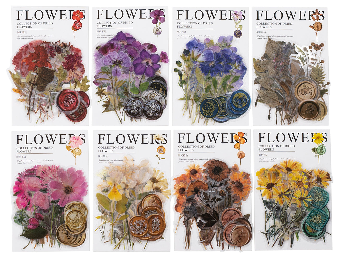 Assorted Mix Color Pressed Dry Flowers for Resin art By Get Inspired