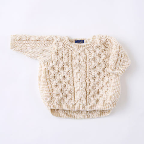 Aran pattern sweater exclusively for Monsieur Pot-au-feu