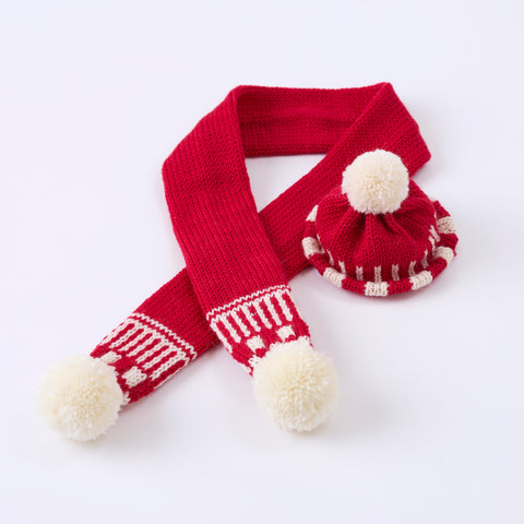 Christmas knit scarves & hats