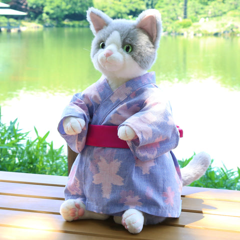 桜子　久留米絣浴衣（桜咲く）着用タイプ