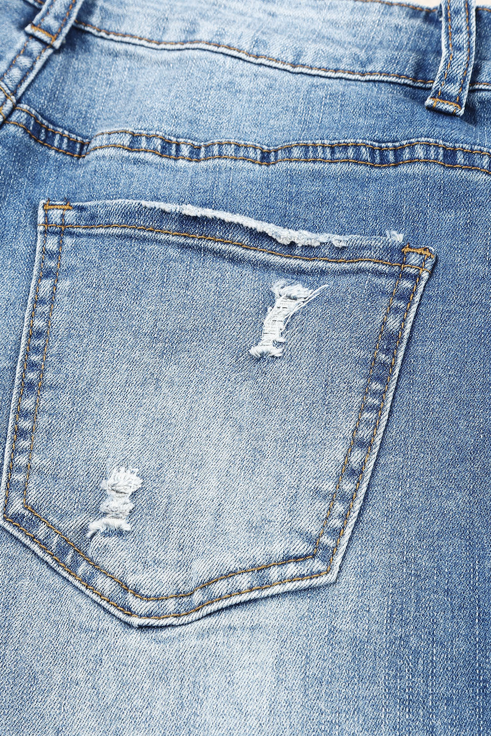 US Flag Patchwork Distressed Jeans Trendsi