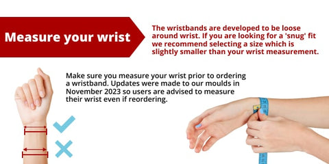 make sure you measure your wristband correctly.